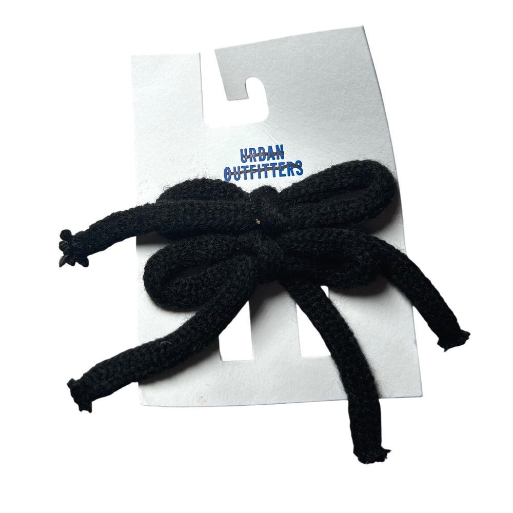 NEW Urban Outfitters Black Bow Hair Clip Accessories Hairpin Barrettes gift‎